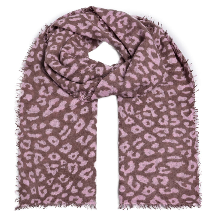 Cashmere Schal LeoLurex-cs in Pfingstrose