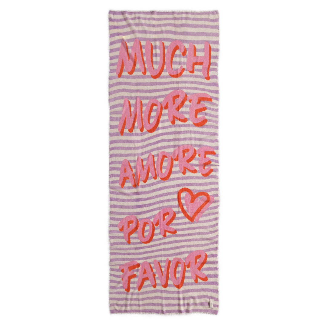 Cashmere Schal Much More Amore-cs in Lavender Mist