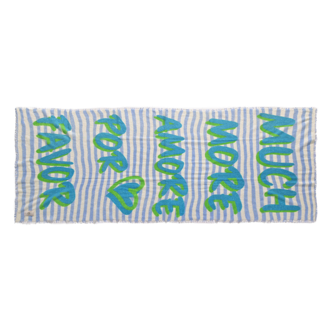 Cashmere Schal Much More Amore-cs in Milky Sky