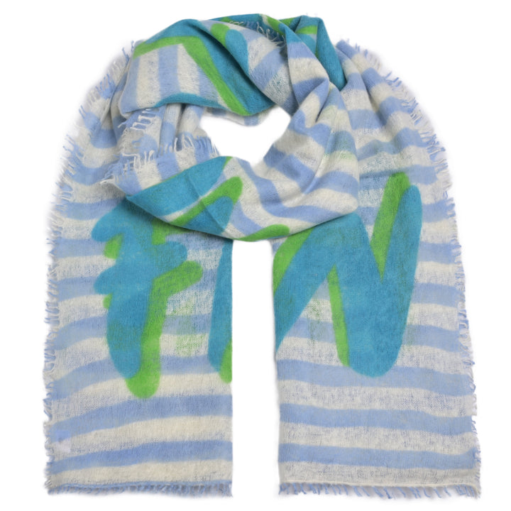 Cashmere Schal Much More Amore-cs in Milky Sky