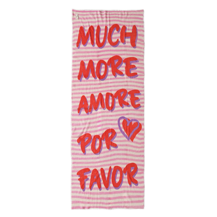 Cashmere Schal Much More Amore-cs in Strawberry Shake