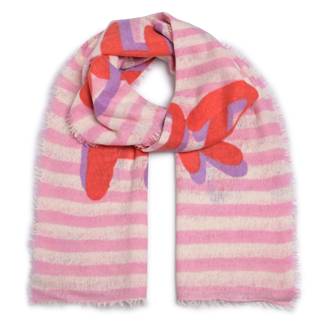 Cashmere Schal Much More Amore-cs in Strawberry Shake