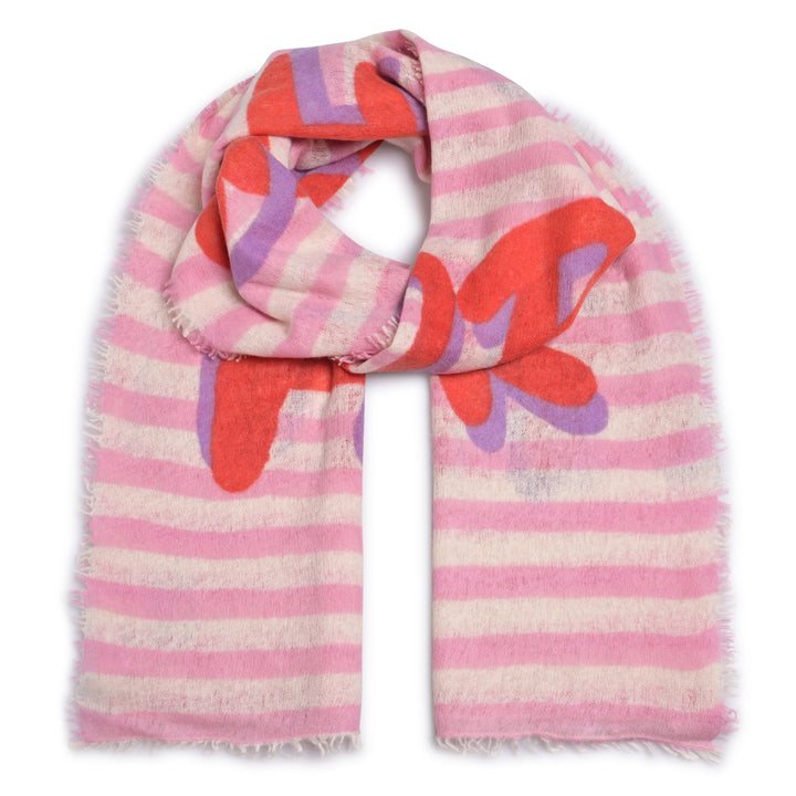 Cashmere Schal Much More Amore-cs in Strawberry Shake