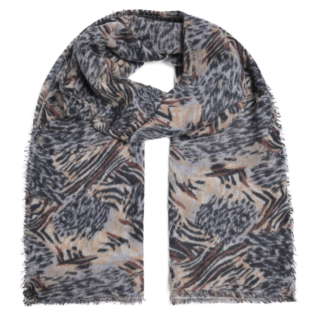 Cashmere Schal Safari-cs Mix in Black