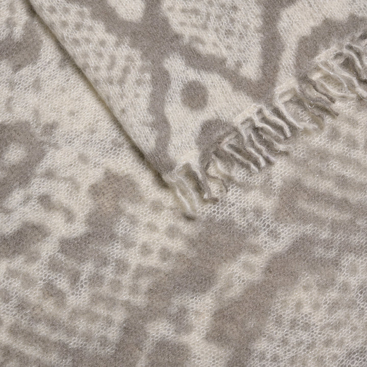 Cashmere Schal SnakeLurex-cs in Ivory