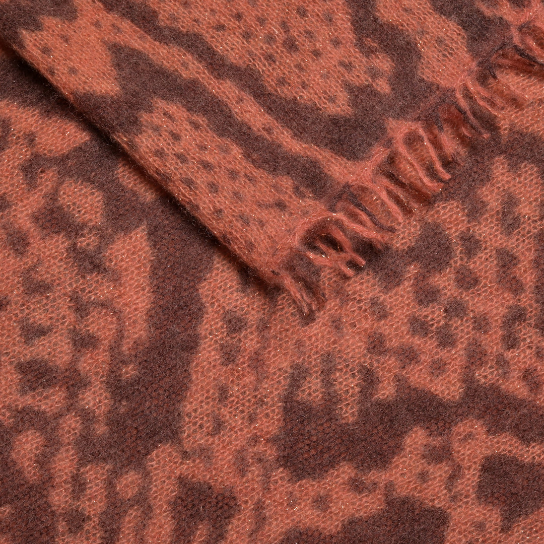 Cashmere Schal SnakeLurex-cs in Dry Chili
