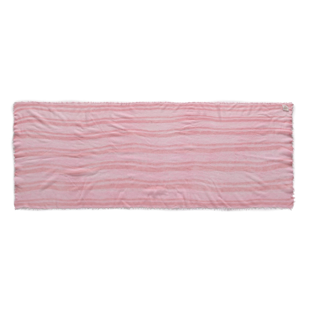 Cashmere Schal Stripe-cs Vertical in Pfingstrose