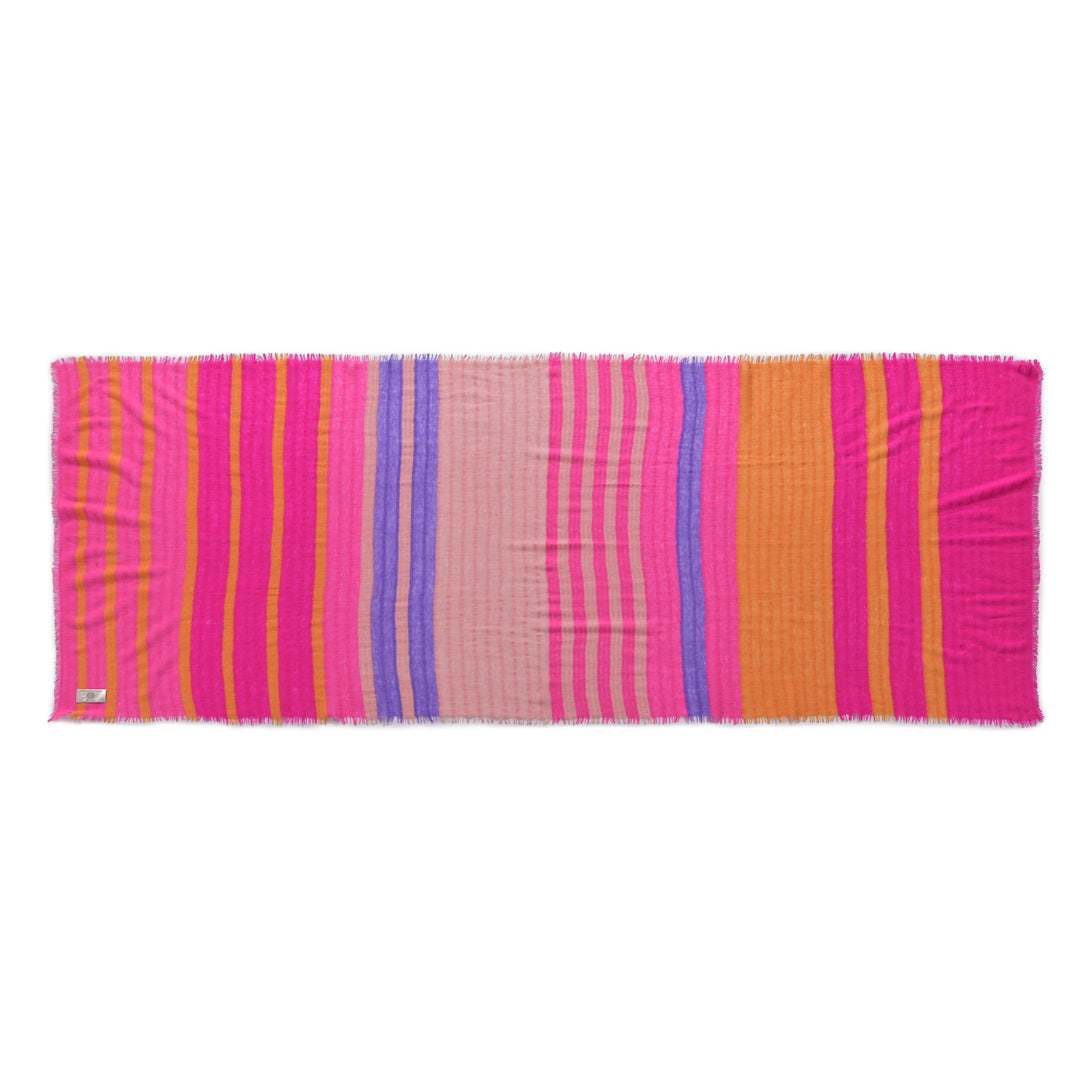 Cashmere Schal Unevi-cs in Neonpink