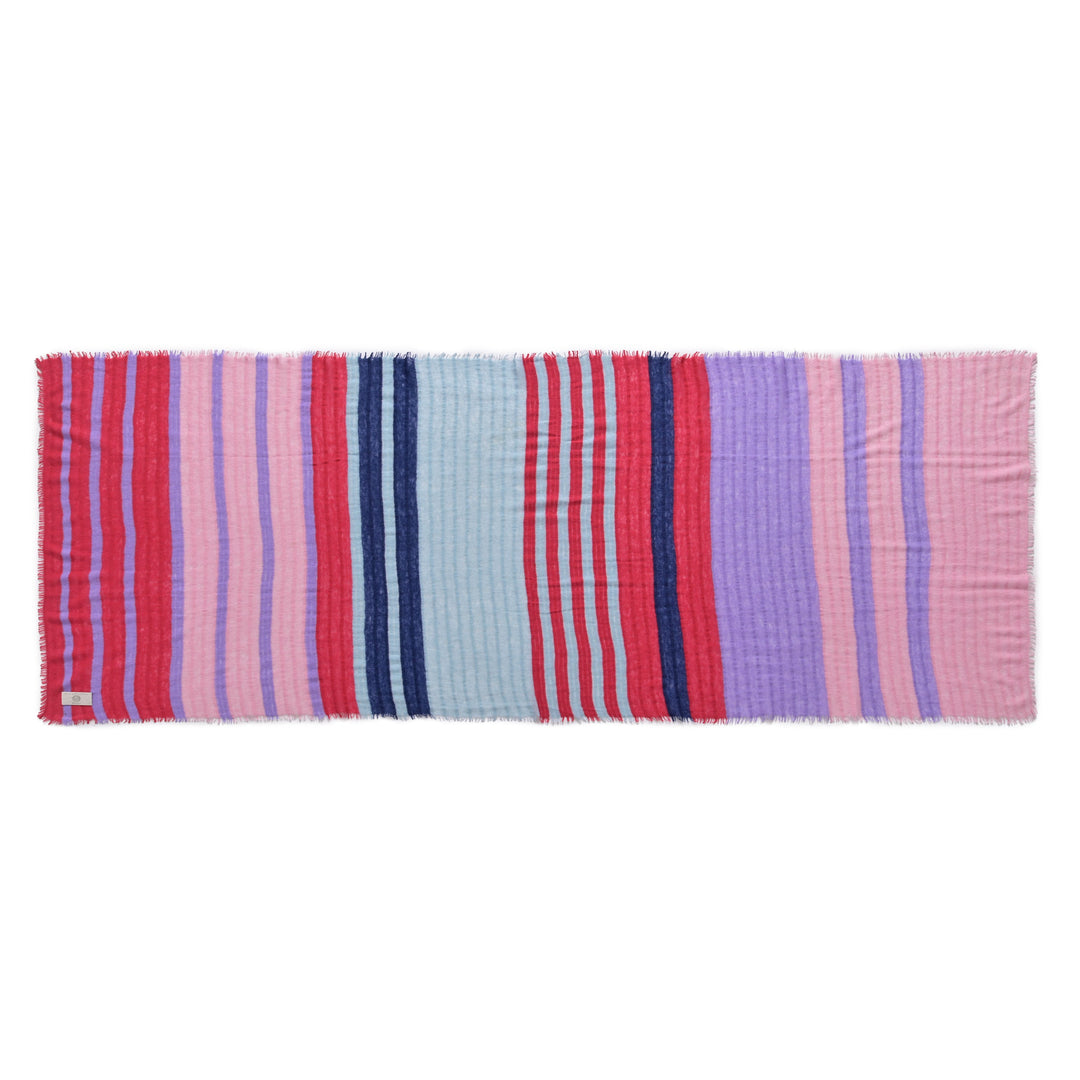 Cashmere Schal Unevi-cs in Strawberry Shake