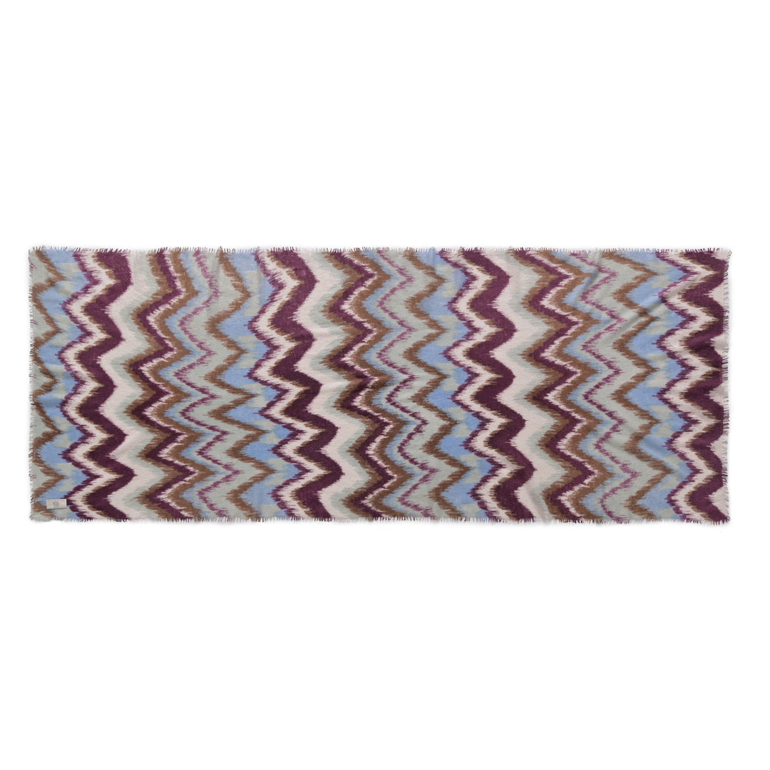 Cashmere Schal ZigZag-cs in Baileys