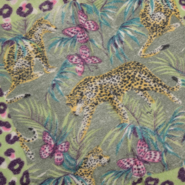 Kaschmirschal Jungle Nahaufnahme vom Jungle-Print