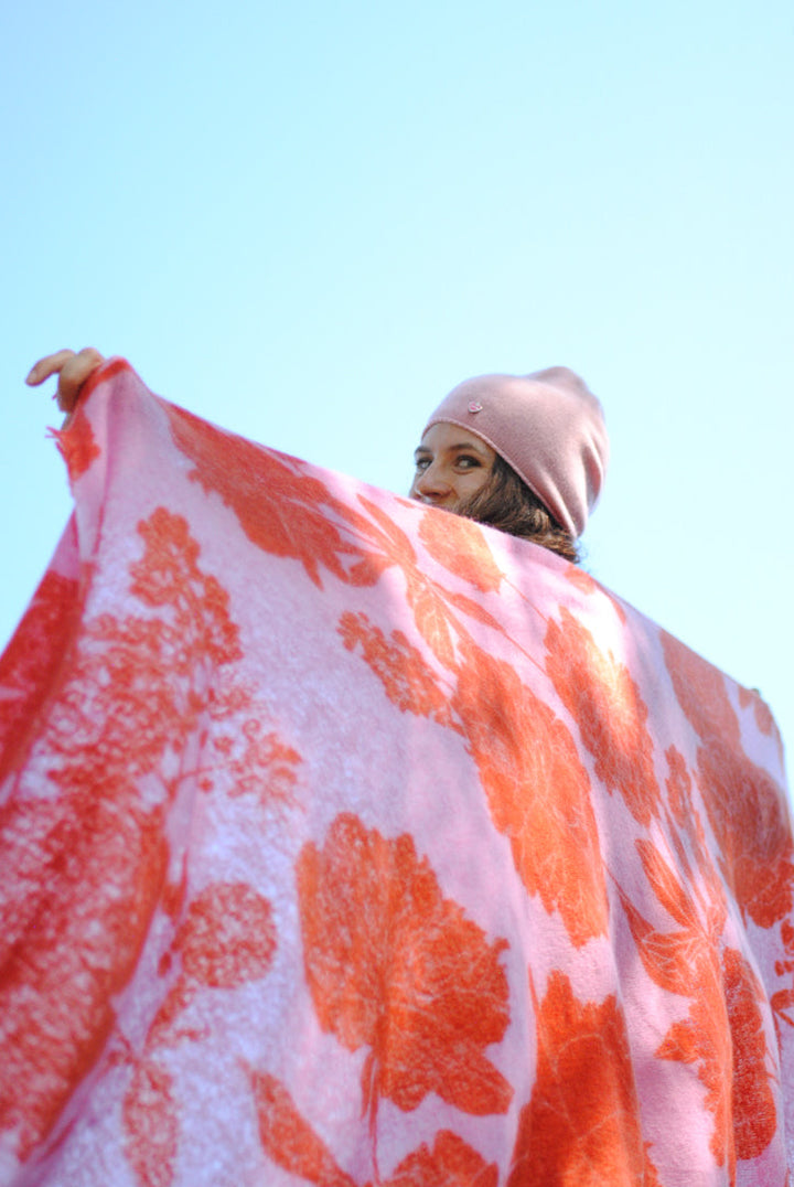 Cashmere Schal Dahlia-cs Maxi in Pink
