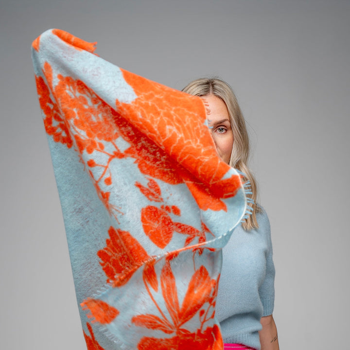 Cashmere Schal Dahlia-cs Maxi in Caribbean Sea