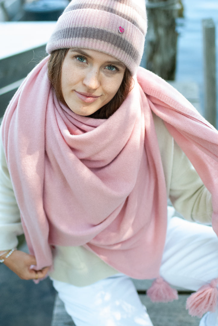 Cashmere Tuch Mia-cs in Rose Blush