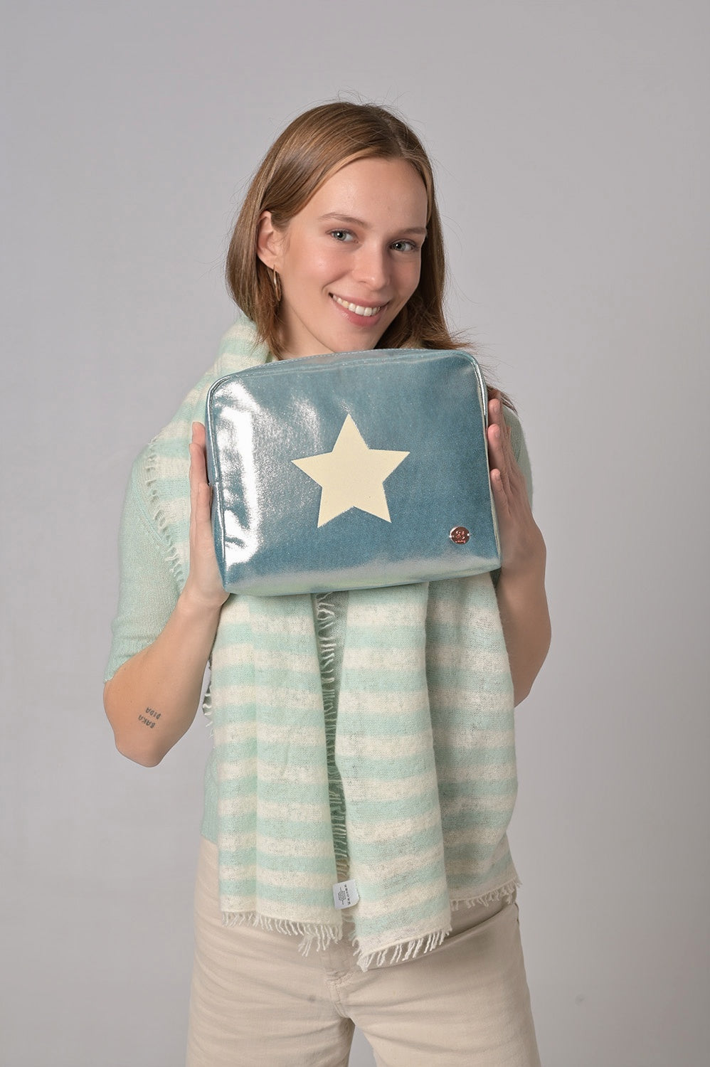 Cosmetic Bag Star-cs in Mint
