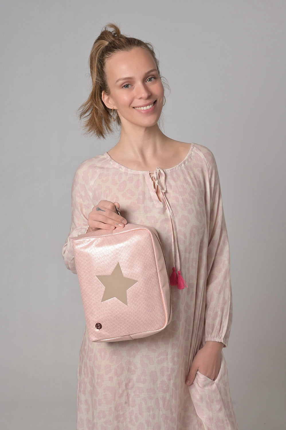 Cosmetic Bag Star-cs in Roségold