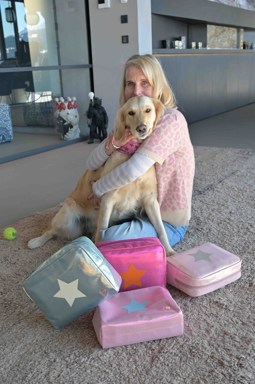 Cosmetic Bag Star-cs in Rosa