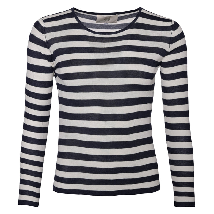 Shirt Bamboo-cs Stripe in Nachtblau