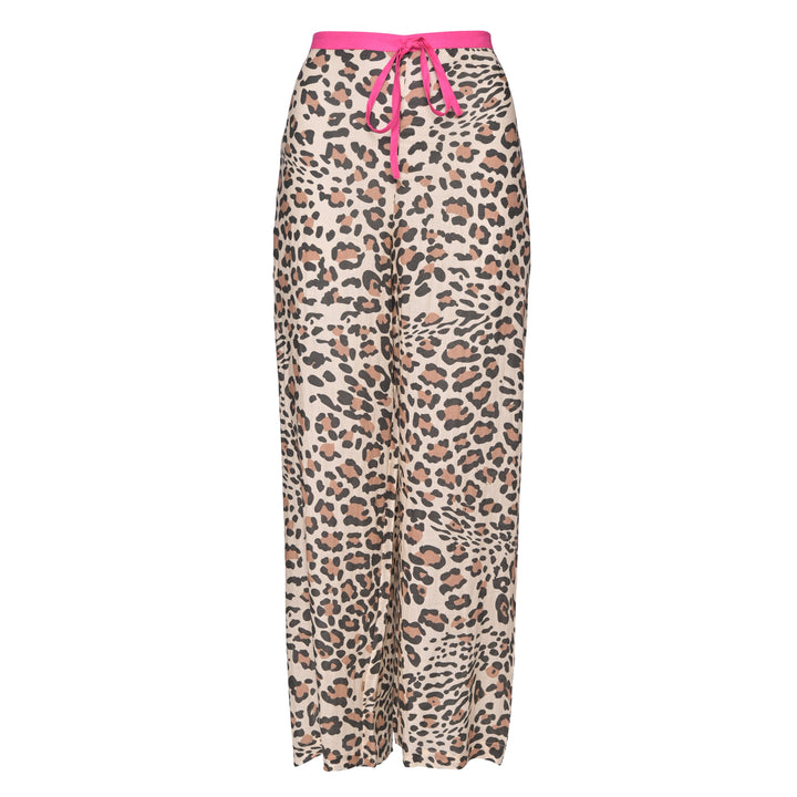 Hose Gracie-cs mit Leo-Print in Brown
