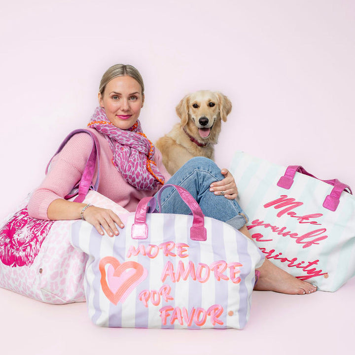 XL Shopper LeoHead-cs in Strawberry Shake