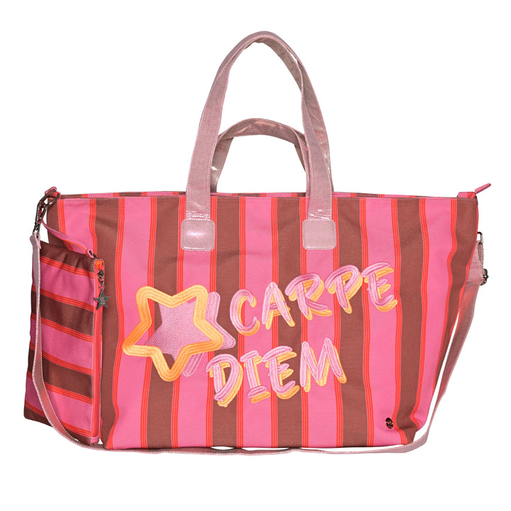 XL Shopper Carpe Diem-cs in Pink