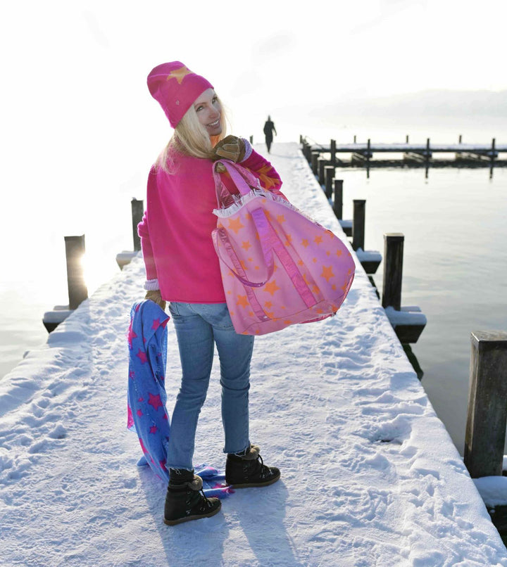 XL Shopper Stars-cs in Bubblegum