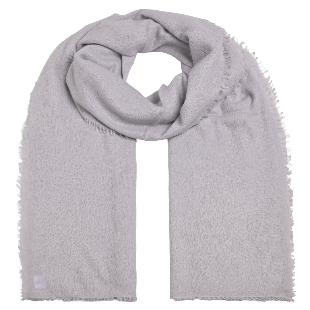 Einfarbiger Light Cashmere Schal für Damen und Herren aus 100 % Kaschmir in der Farbe Tidal Grey von cute stuff, weich & hautfreundlich, Größe 80 × 205 cm.
