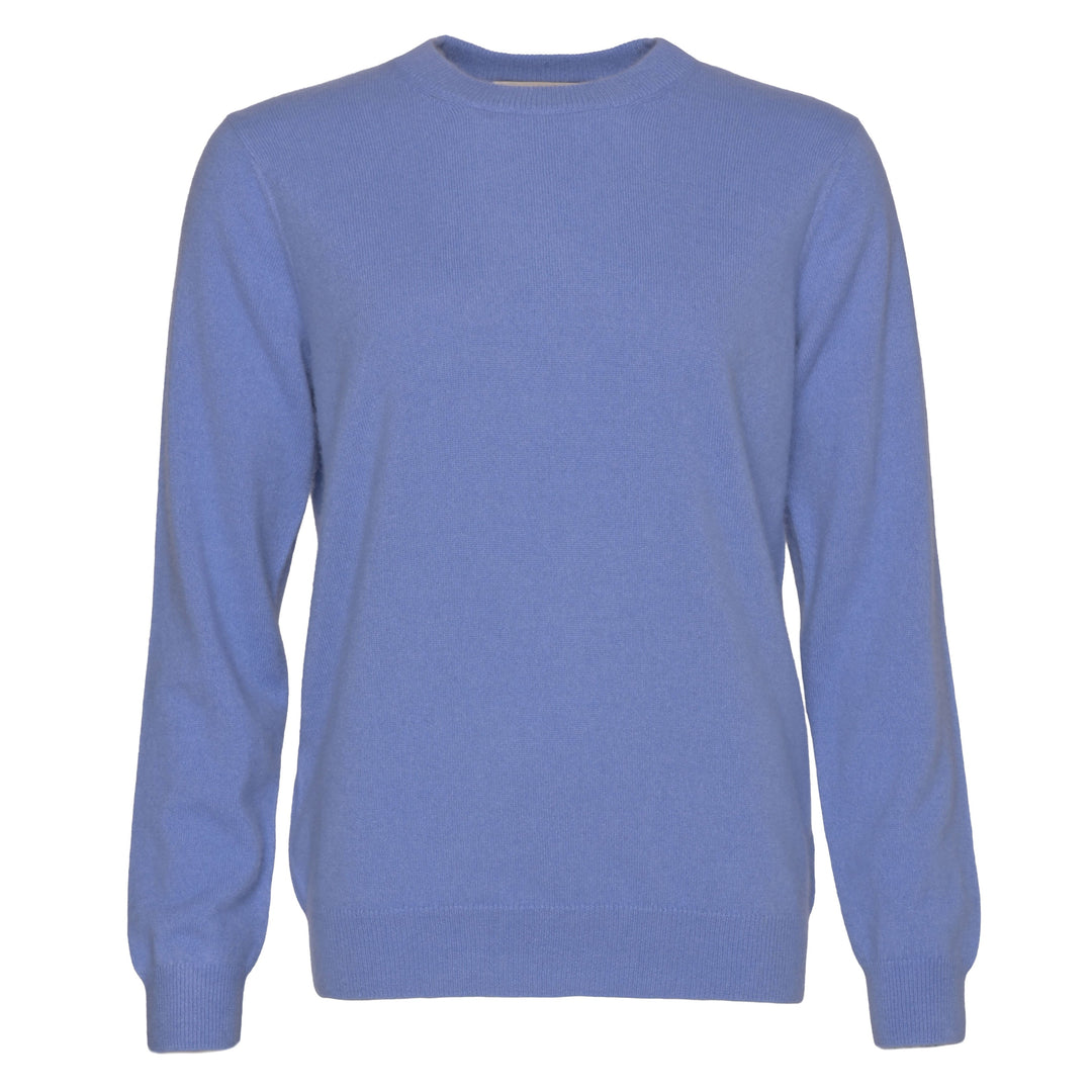 Klassischer Herren-Kaschmirpullover mit Rundhalsausschnitt in Arctic Blau aus 100 % Kaschmir