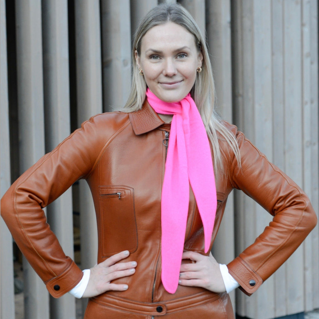 Cashmere Schal Ella-cs in Neonpink