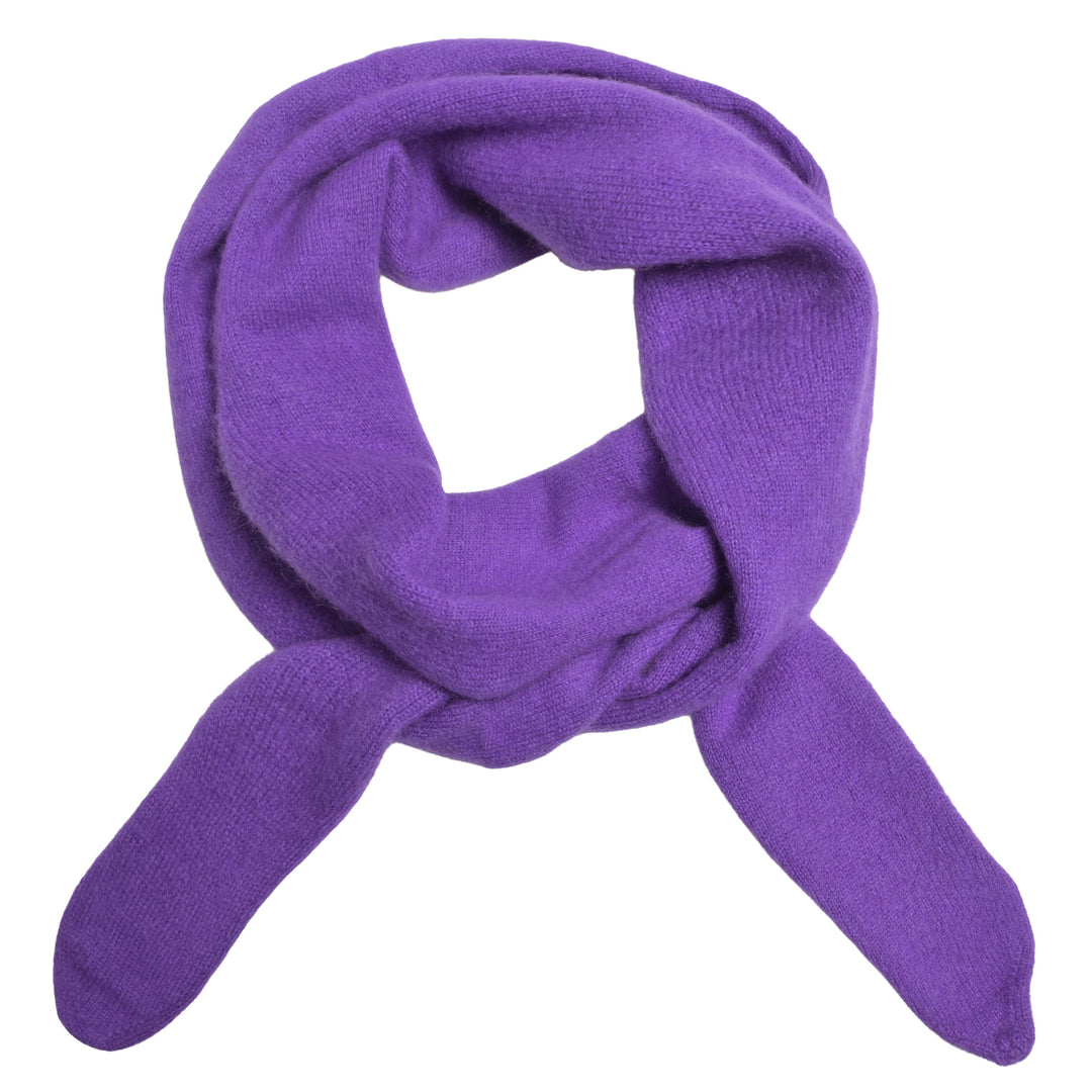 Schmaler Kaschmirschal für Damen in Deep Lavender, aus 100% reinem Kaschmir