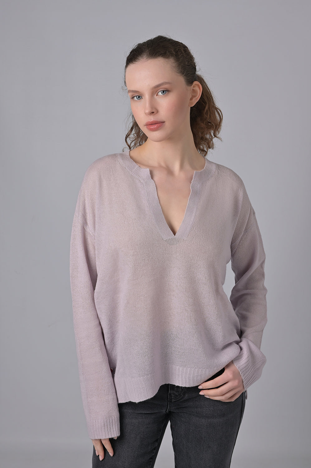 Cashmere Pullover Jessa-cs in Misty Lilac