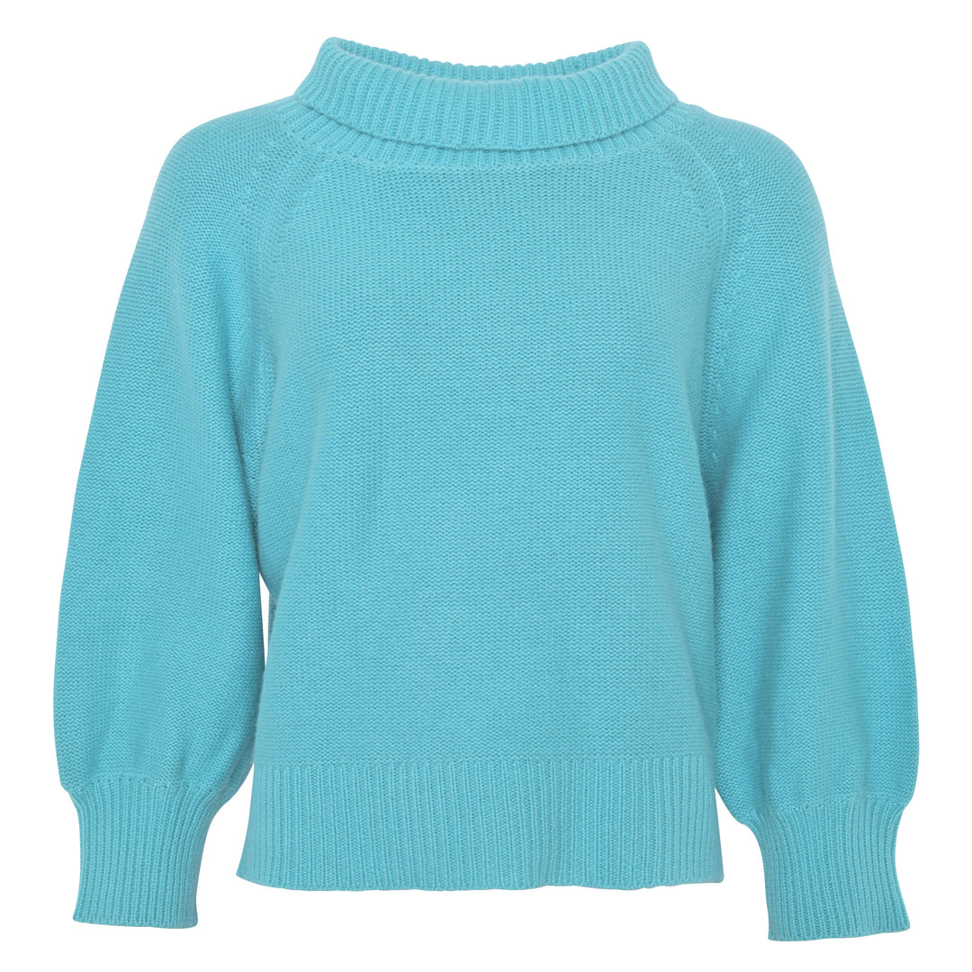 Cashmere Pullover Lina-cs in Blue Curacao