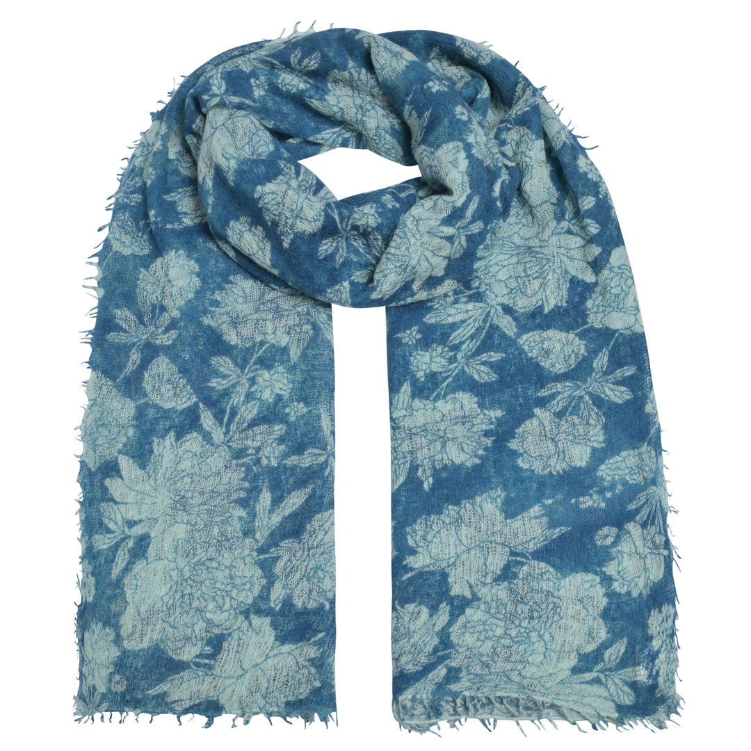 Cashmere Schal Roses-cs in Stormy Sea