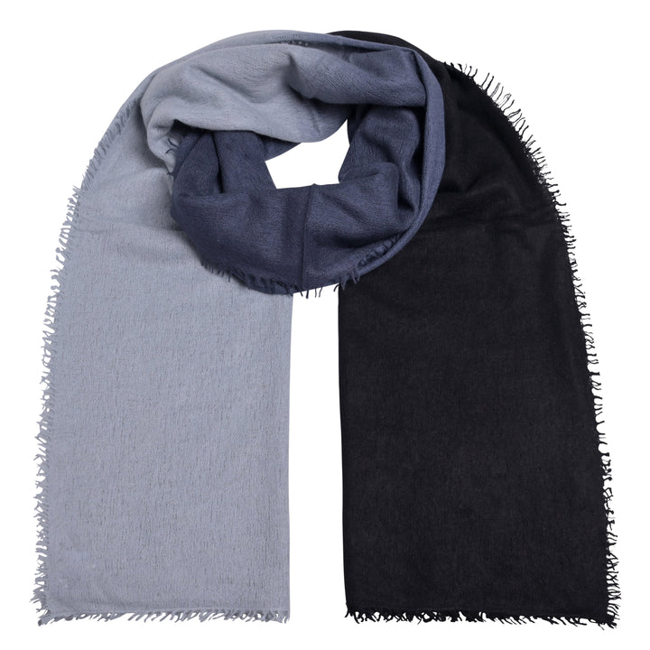 Cashmere Schal Tabita-cs mit Farbverlauf in Schwarz