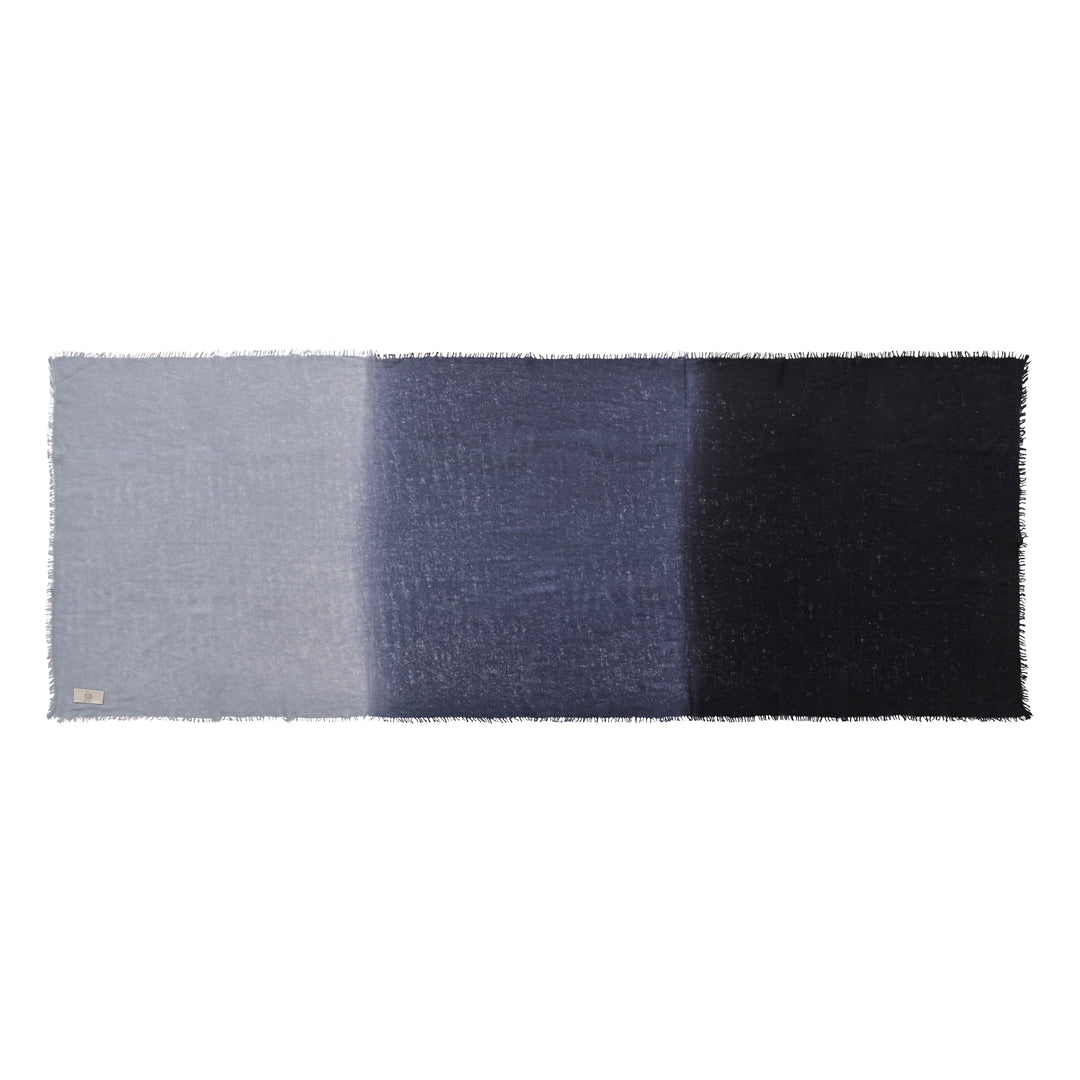 Cashmere Schal Tabita-cs mit Farbverlauf in Schwarz