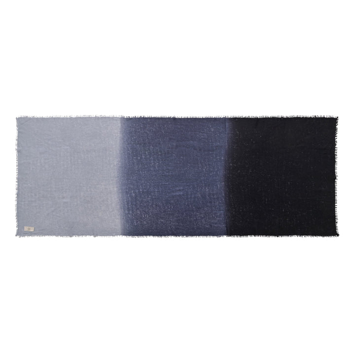 Cashmere Schal Tabita-cs mit Farbverlauf in Schwarz