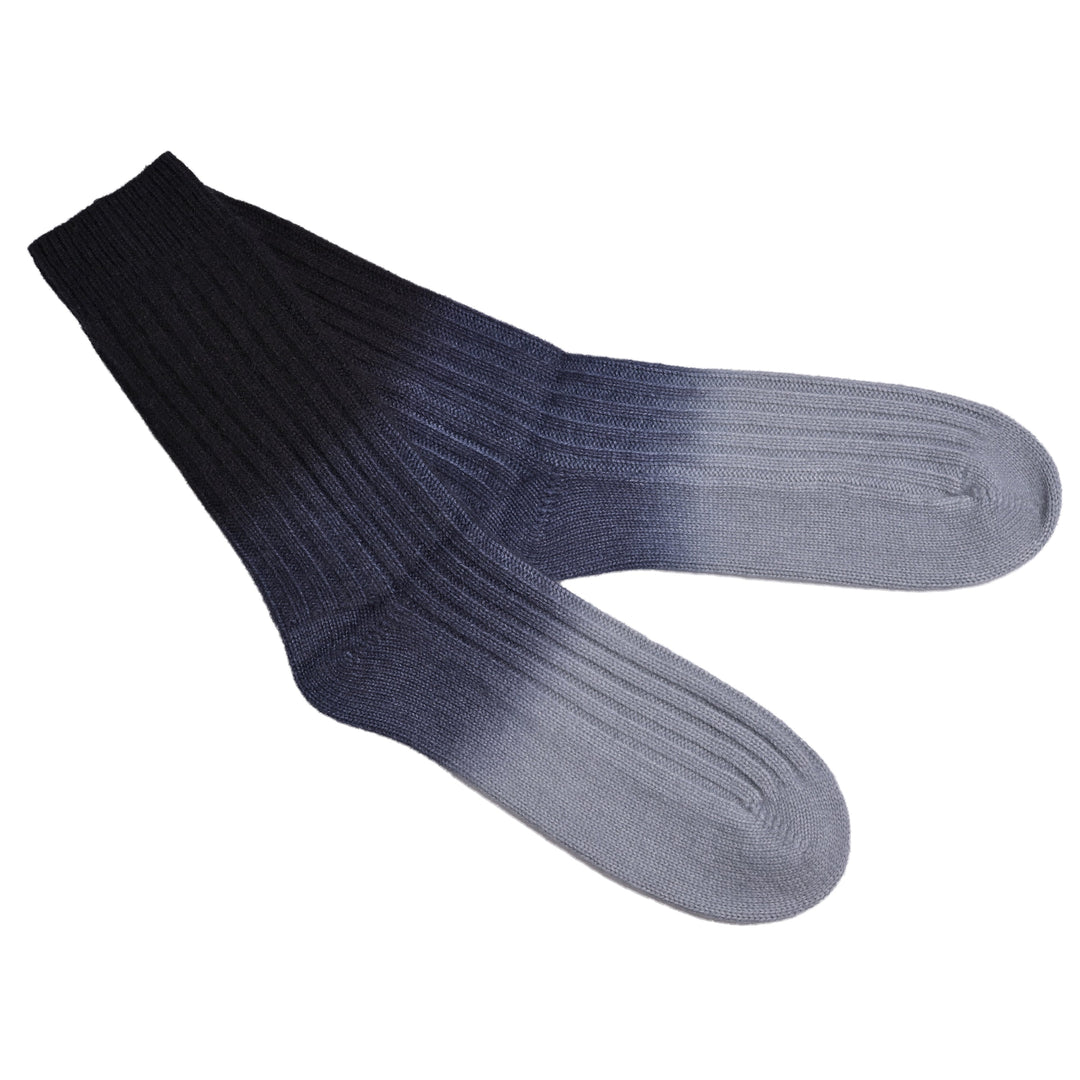 Cashmere Socken Tabita-cs mit Farbverlauf in Schwarz