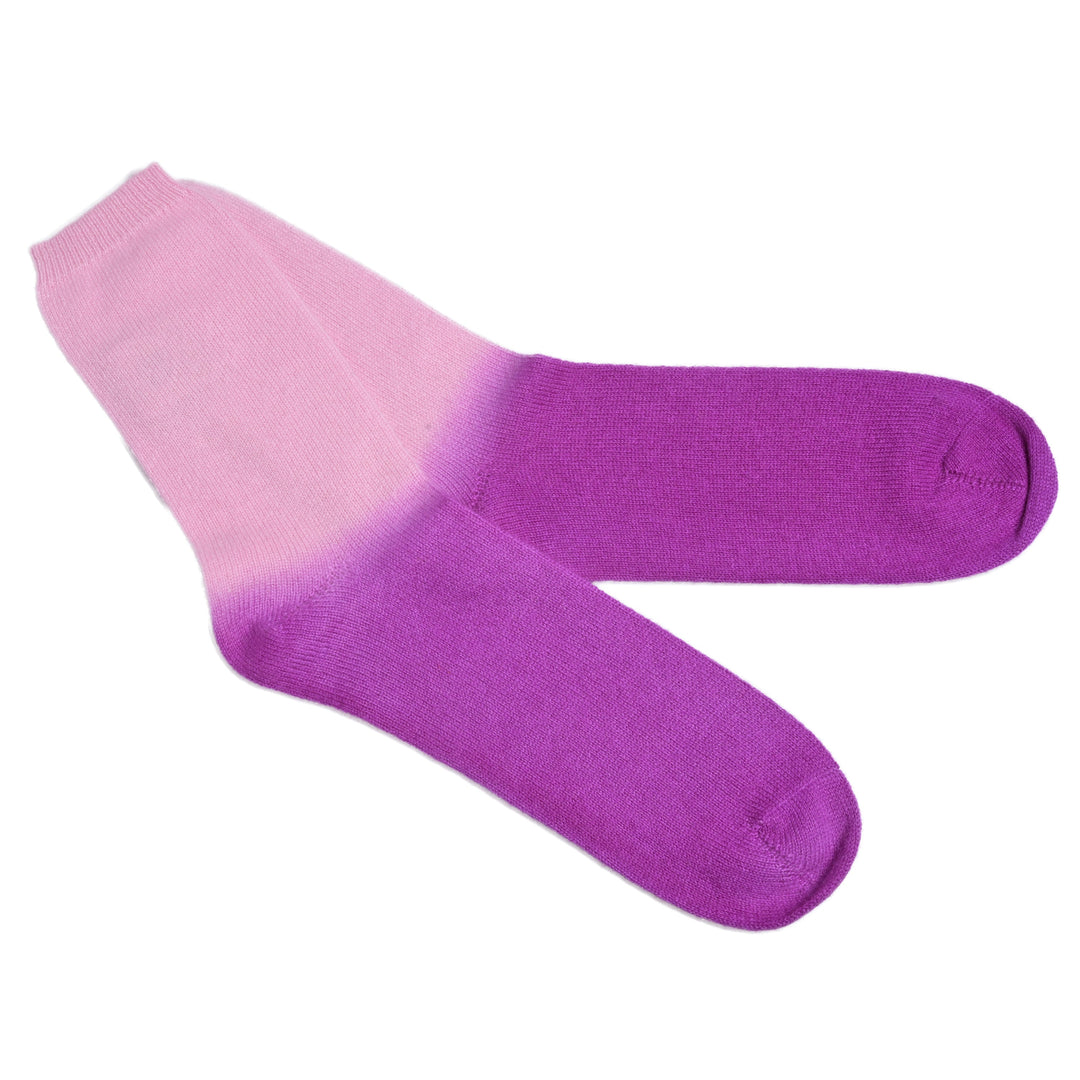 Cashmere Socken Taby-cs in Neonlila