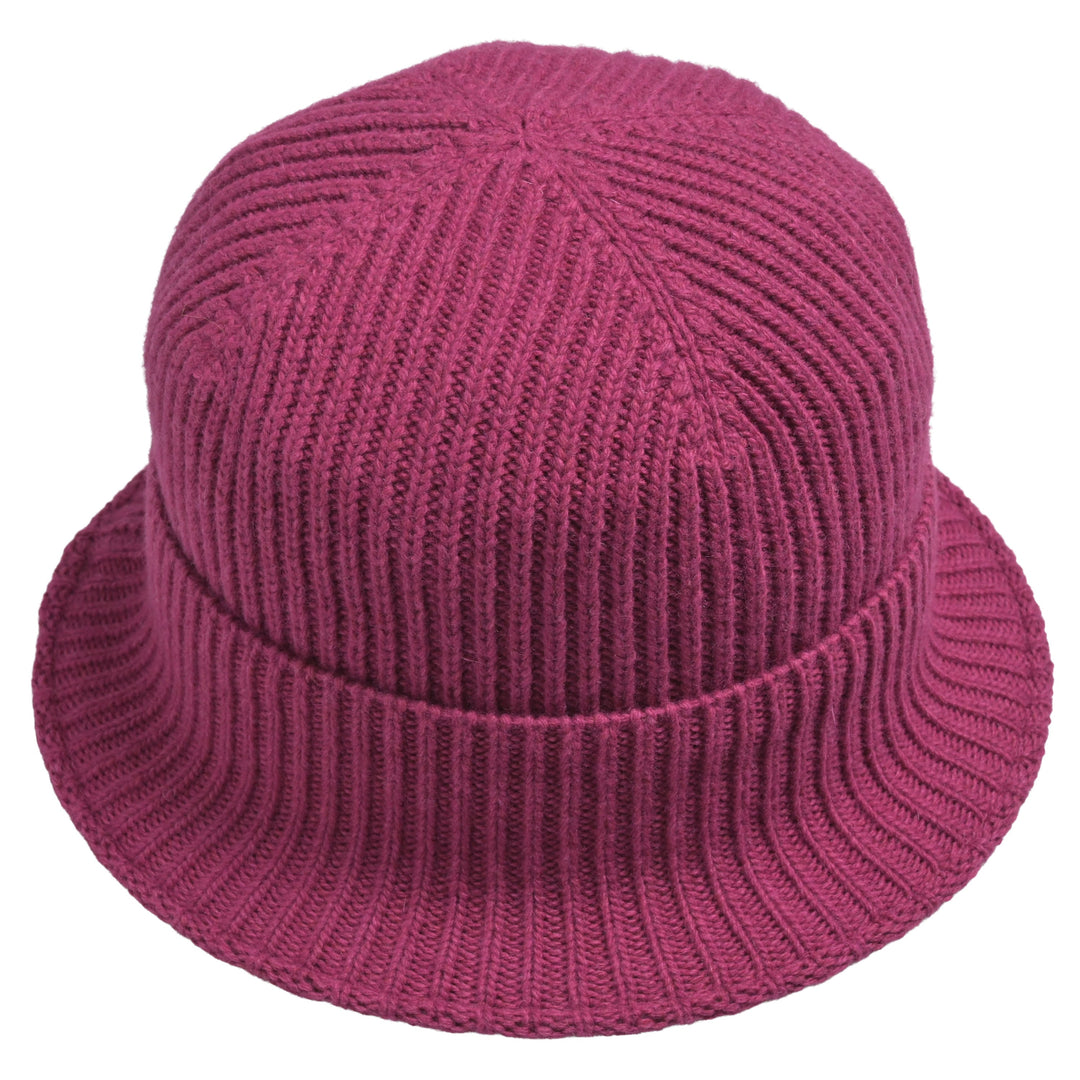 Damen-Strickhut in Wild Berry, weich und klappbar