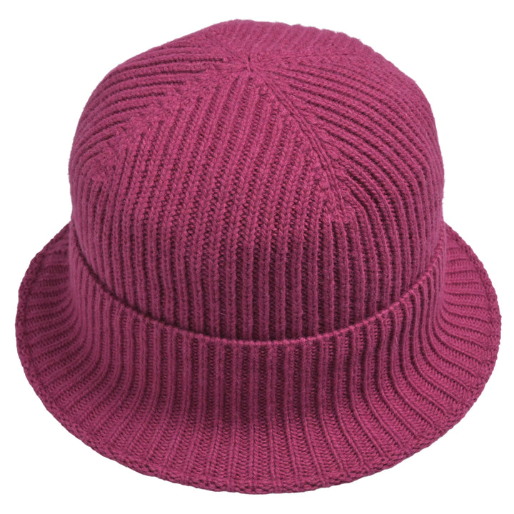 Damen-Strickhut in Wild Berry, weich und klappbar