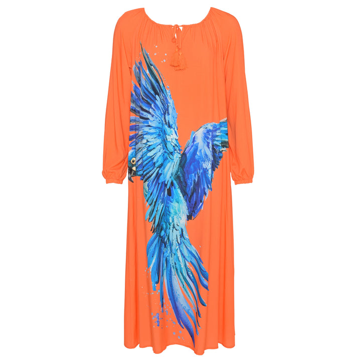 Kleid Megan-cs mit Parrot Print in Carneol