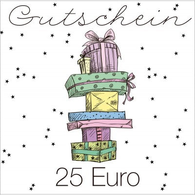 Geschenkgutschein für 25€, 50€ oder 100€