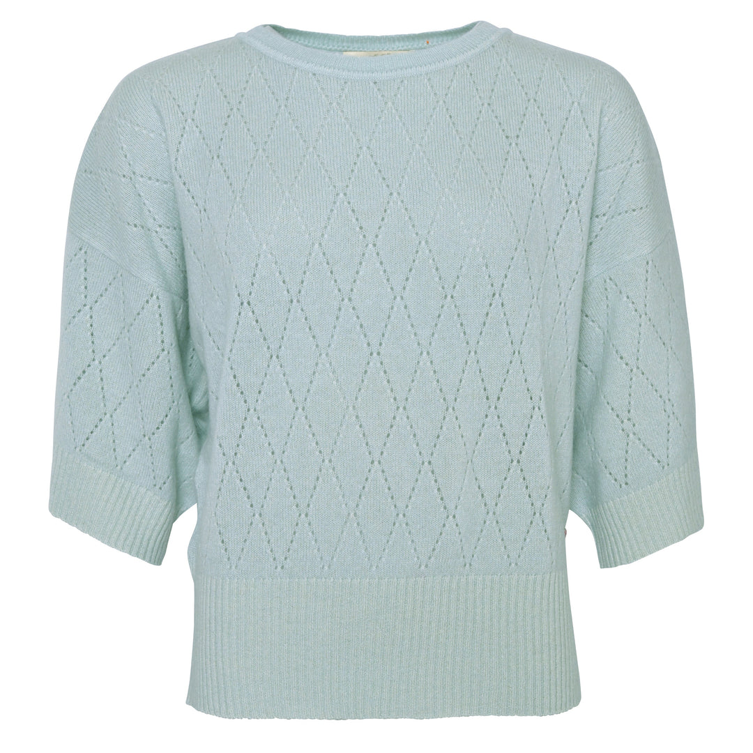 Cashmere Pullover Blair-cs Ajour in Sorbet Green