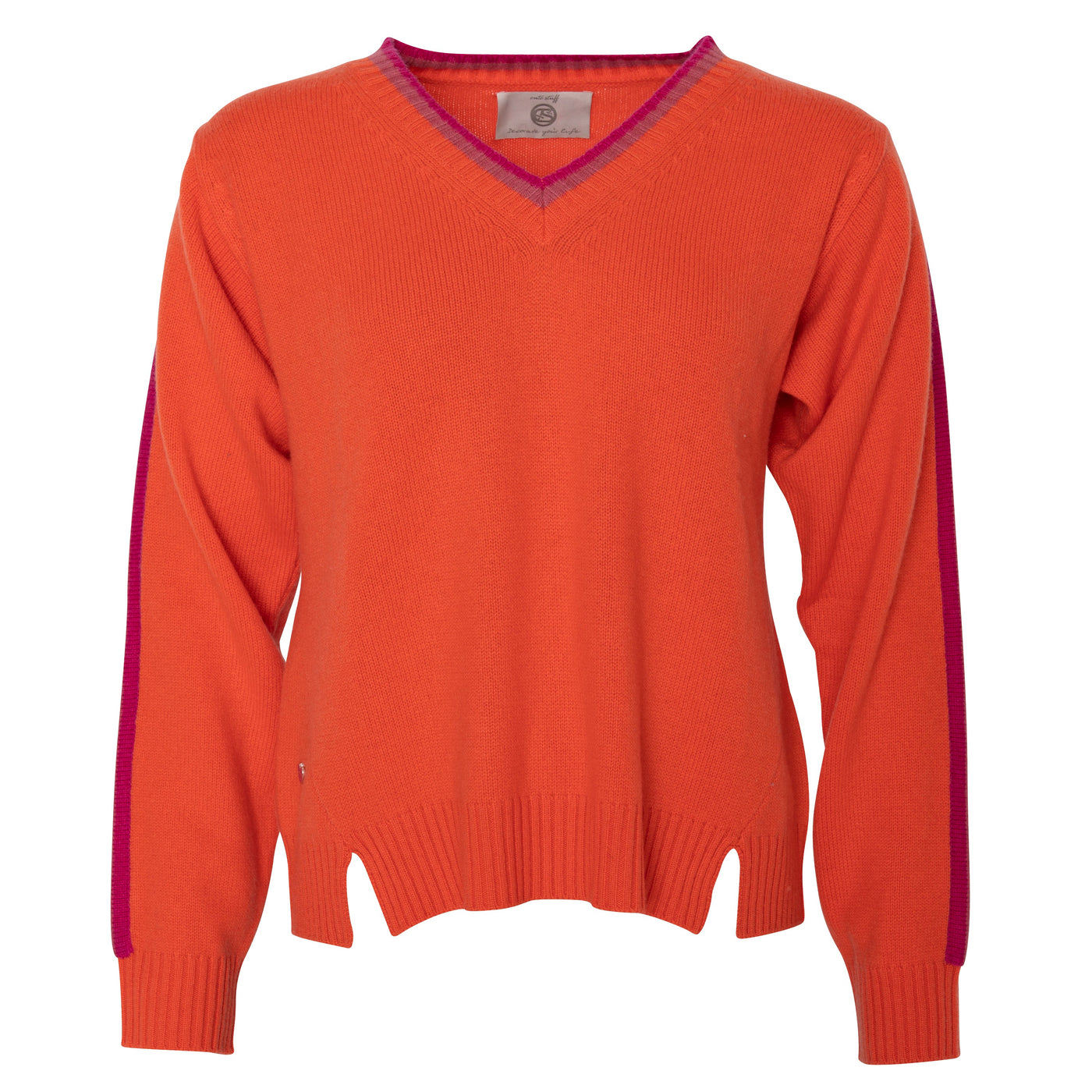 Cashmere Pullover Grace-cs in Dusty Orange